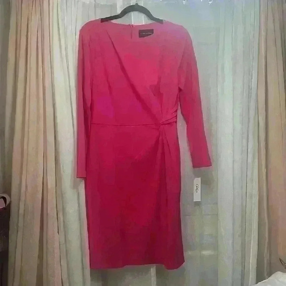 NWT Sz 10 Donna Morgan Mini Dress in pink Item#4W - Picture 5 of 8